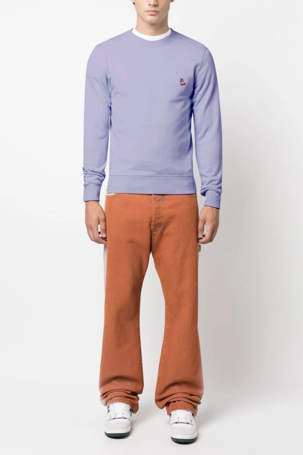 Maison Kitsuné Maison Kitsune 'chillax Fox' Sweatshirt In Blue