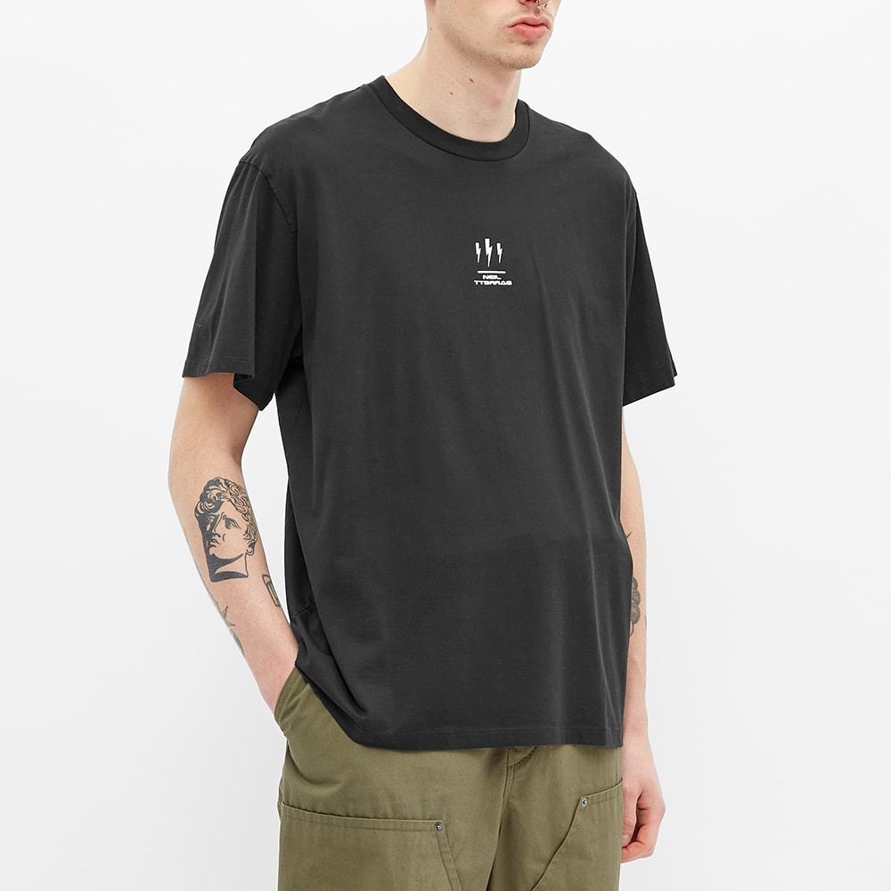 Neil Barrett Lightning Print Slim T-shirt In Black