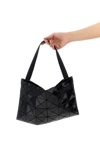 Bao Bao Issey Miyake Geometric-pattern Shoulder Bag In Black