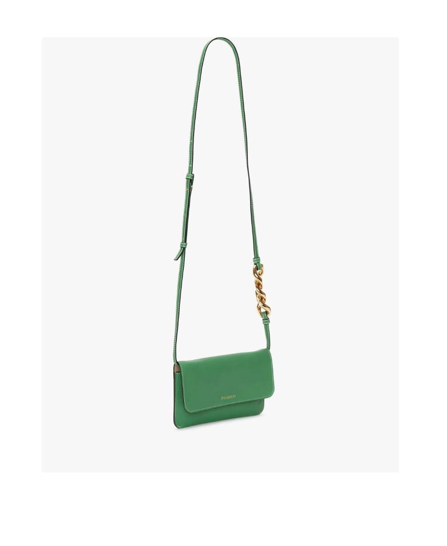 Jw Anderson Woman Cross-body Bag Green Size - Soft Leather In Green