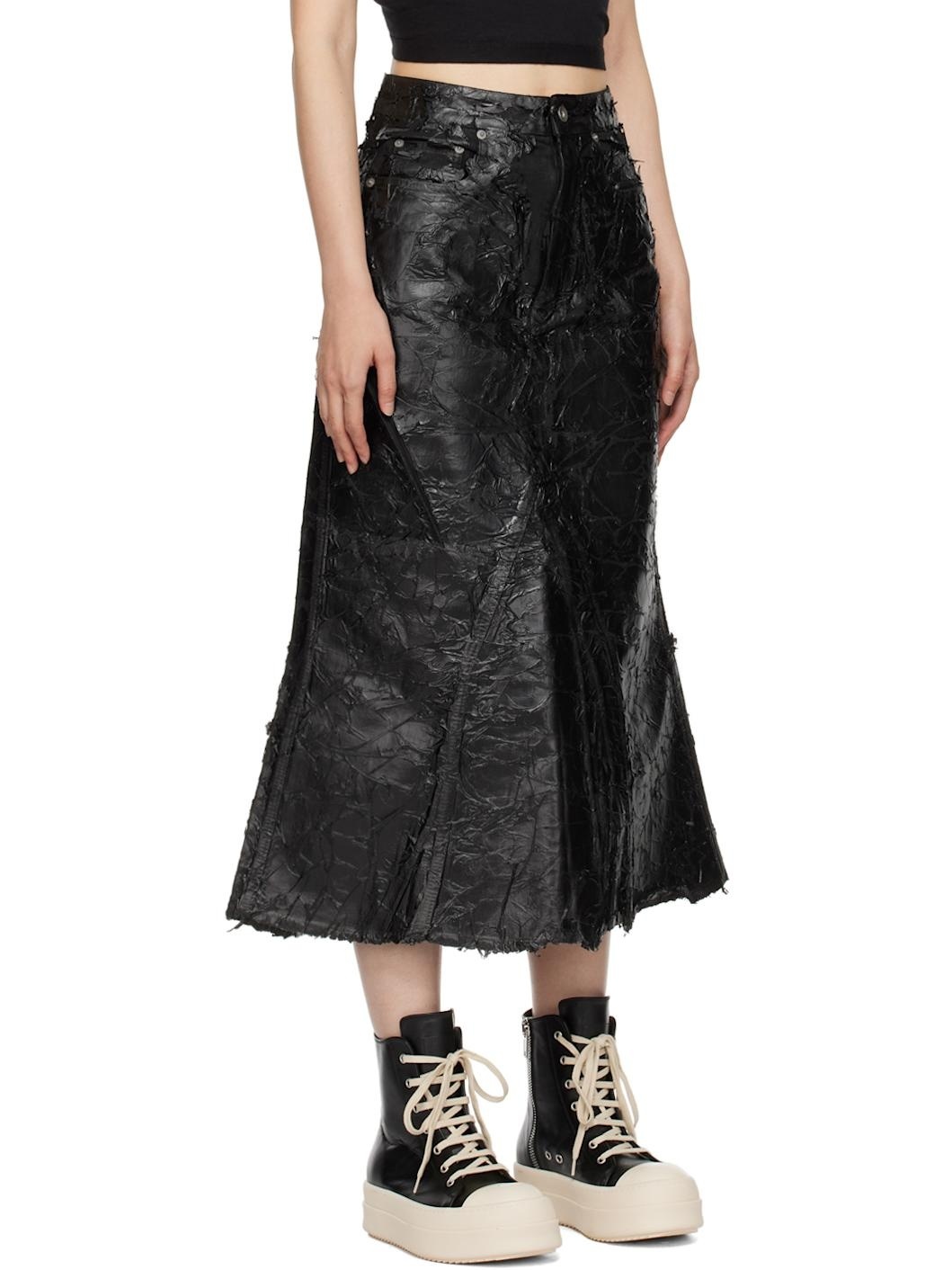 Rick Owens Drkshdw Drkshdw By Rick Owens Woman Denim Skirt Black Size S Cotton In Black
