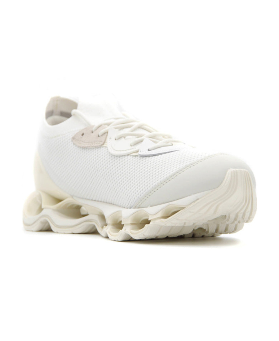 Mizuno Man Sneakers Ivory Size 10.5 Textile Fibers In White