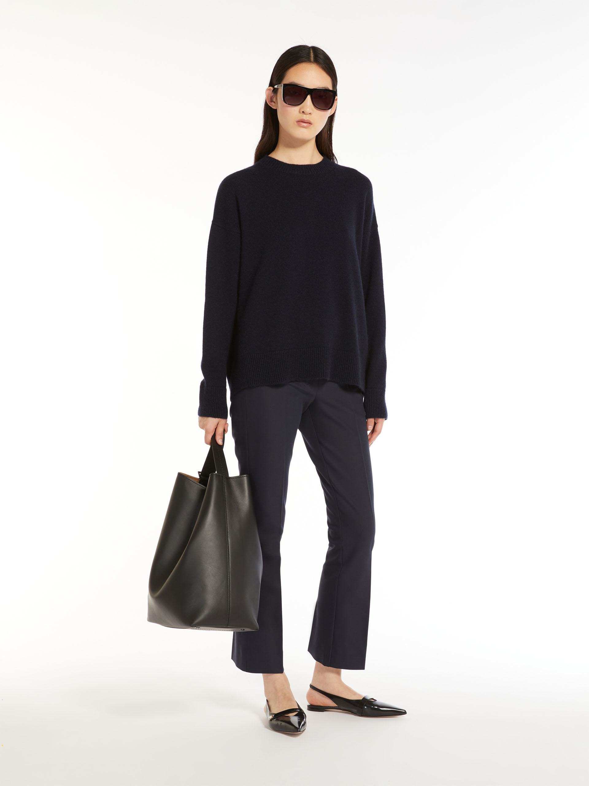 Max Mara Belt-loop Casual Pants In Black
