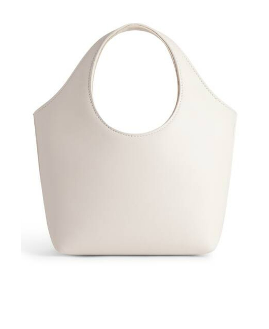 Balenciaga Mary-kate Xs Leather Tote Bag In White