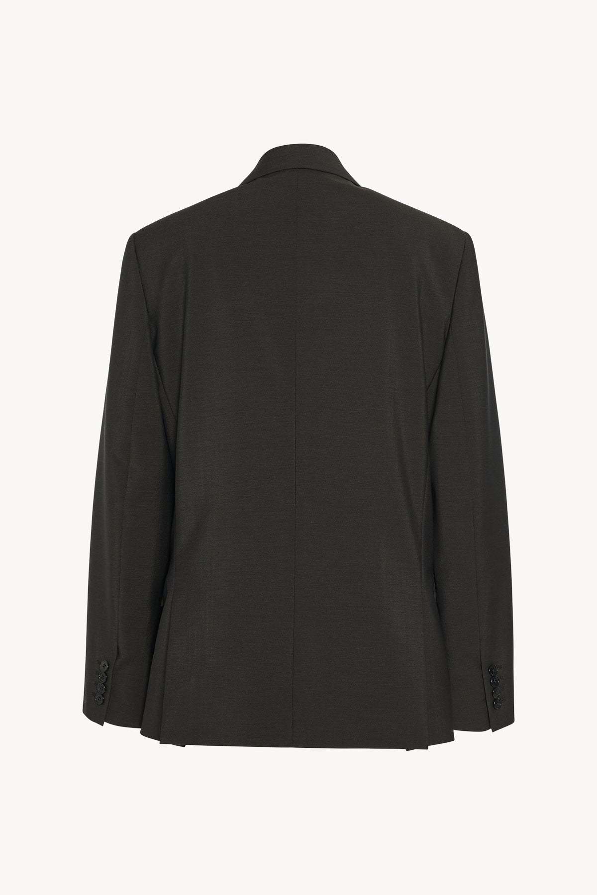 The Row Single-breasted Wool Jacket In Black