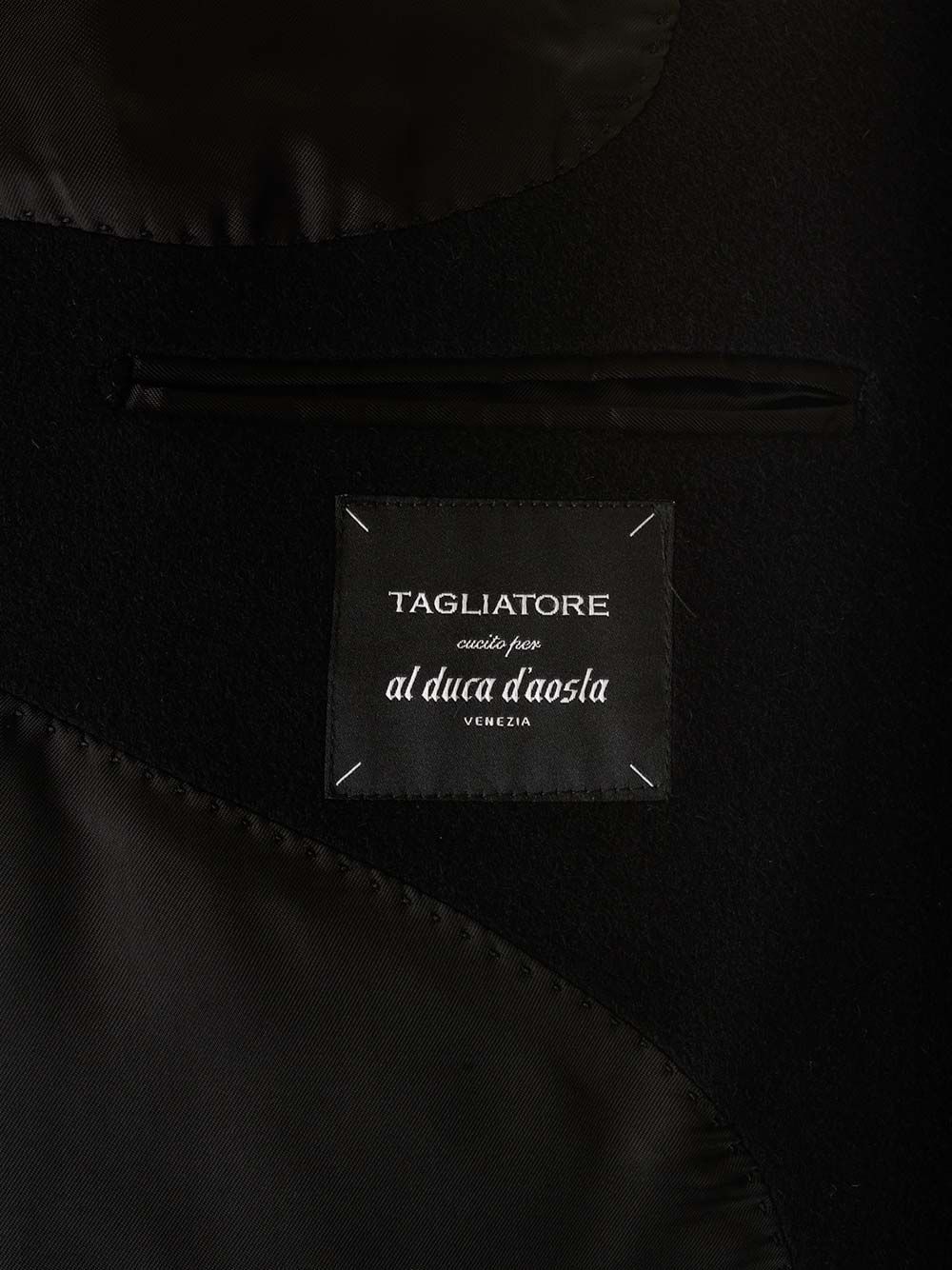 Tagliatore Tailored Coat With Notch Lapel And Pockets In Black