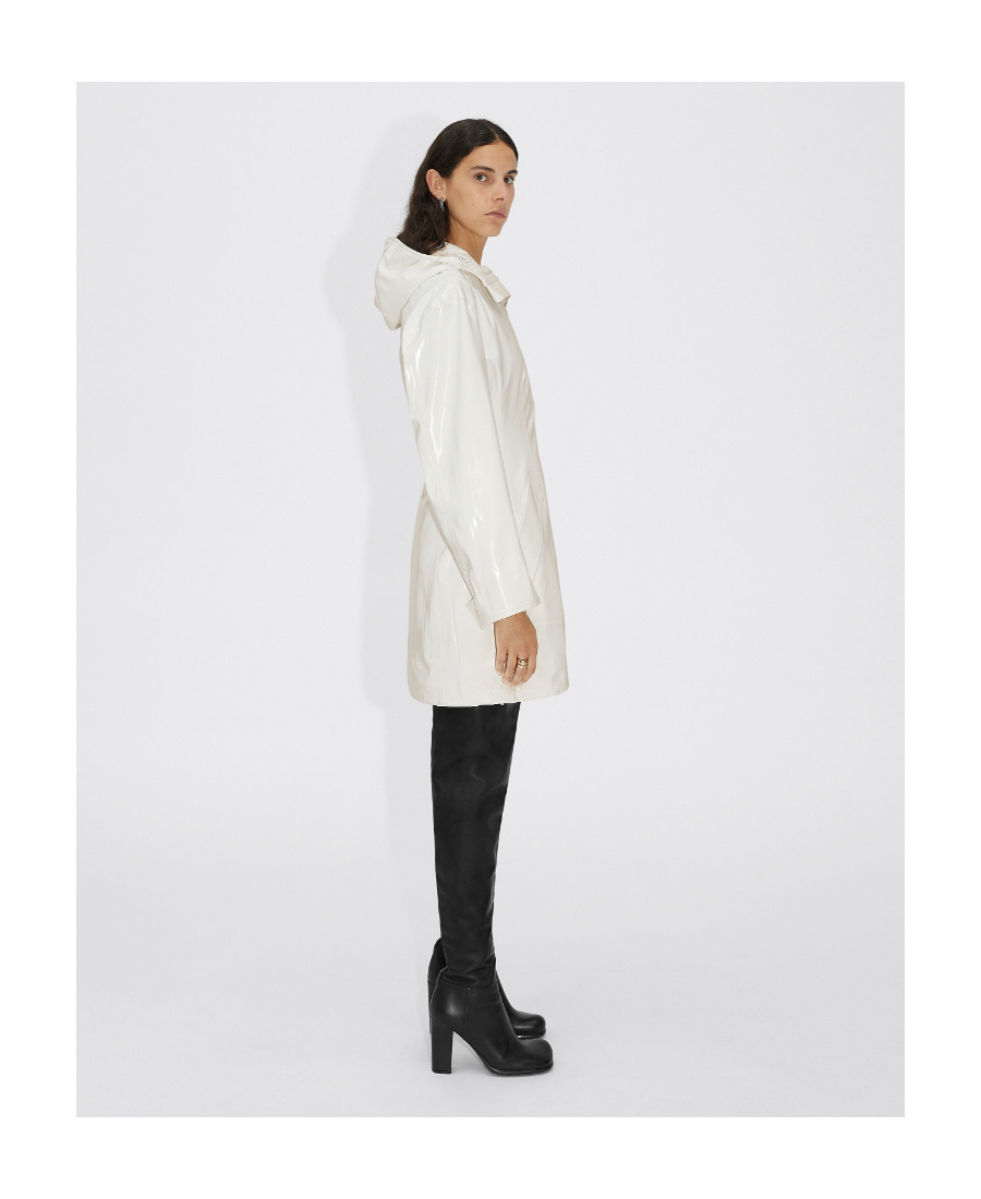 Bottega Veneta Zip-up Hooded Parka In White