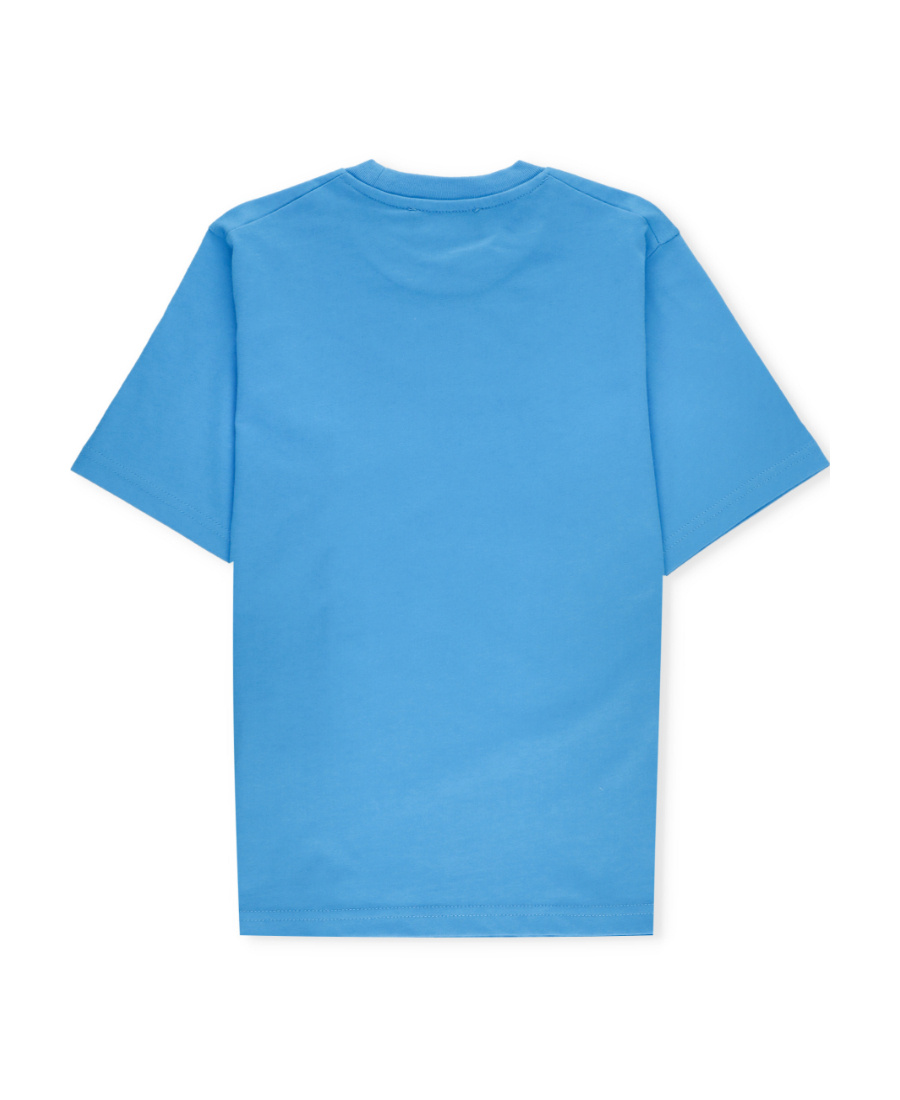 Shop Dsquared2 Kids Logo Printed Crewneck T-shirt In Blue