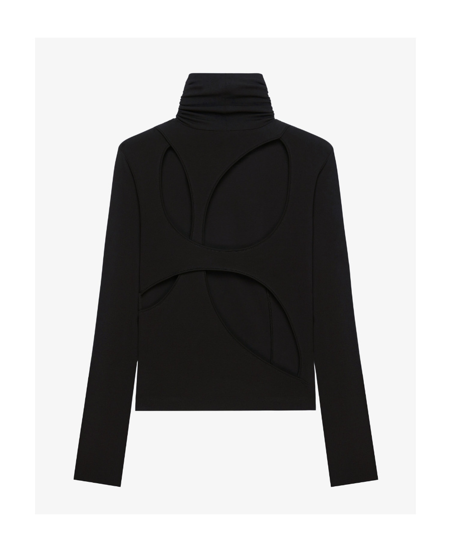Givenchy Asymmetric Cut-out Top In Black