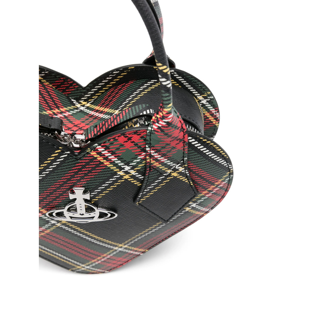 Vivienne Westwood Printed Synthetic Leather Josephine Heart Handbag