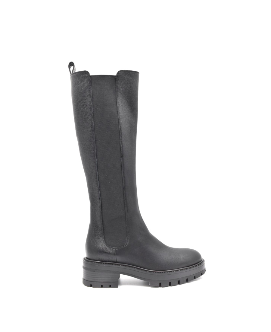 Shop Aquazzura Mid-calf Leather Boots In Black