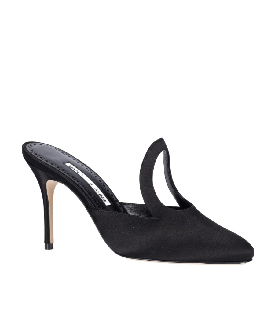 MANOLO BLAHNIK HOLLOWED-OUT MULLER