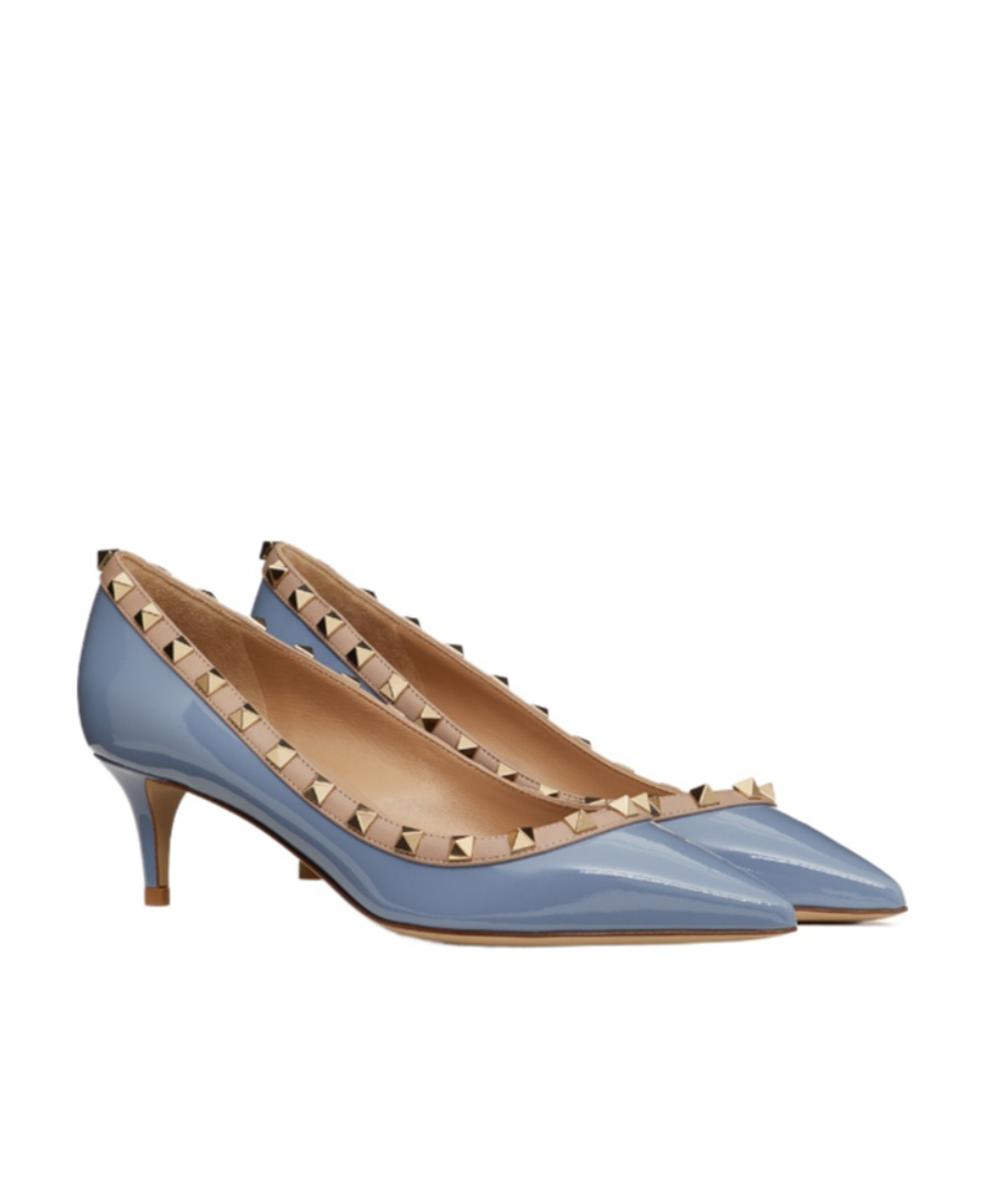 Valentino Rockstud Rivet High Heels In Multicolor