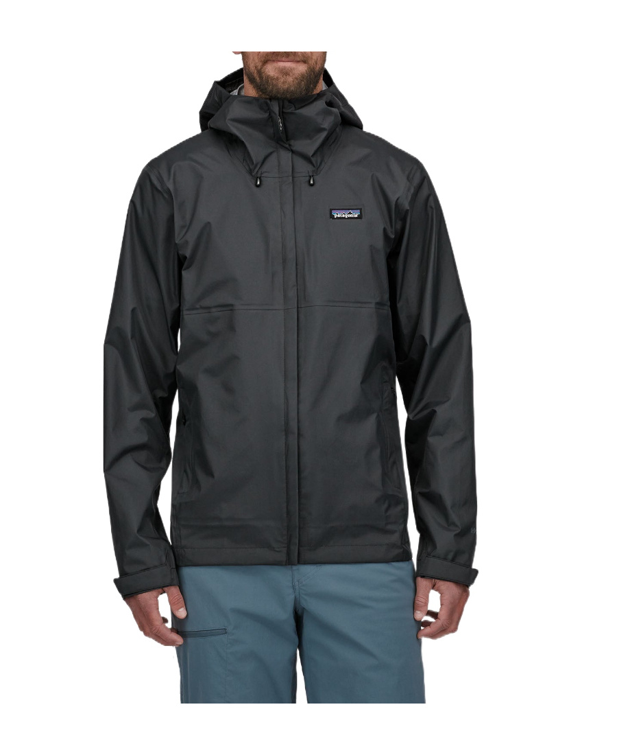 Shop Patagonia Long-sleeve Recycled Nylon Coat In Black