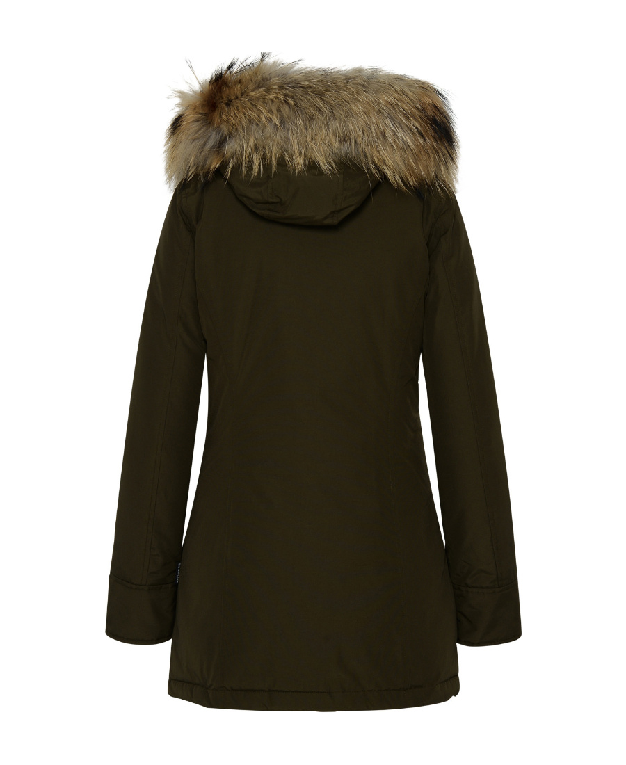 Woolrich Hooded Down Jacket In Black