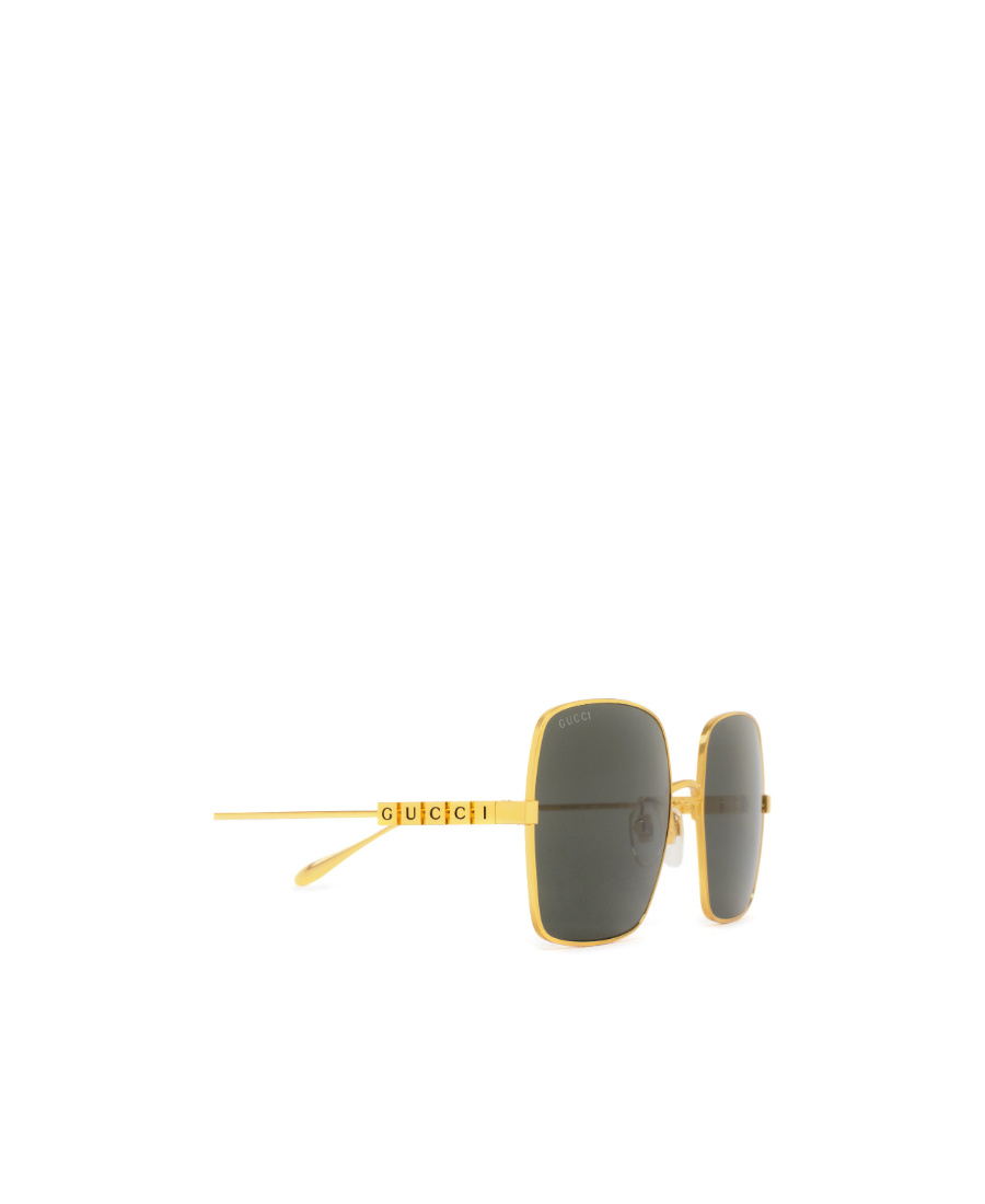 Gucci Rectangle Frame Sunglasses Sunglasses In Green
