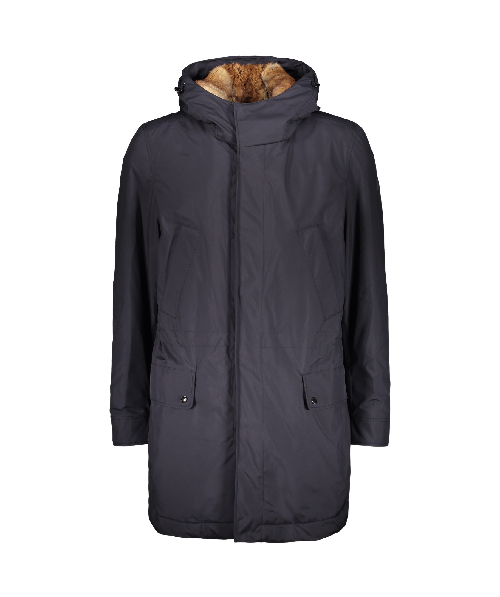 Shop Paul & Shark Hooded Parka In Black