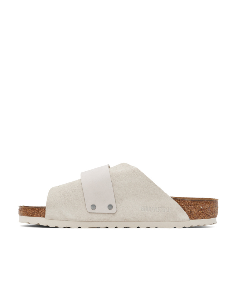 Birkenstock Kyoto Suede Slides In White