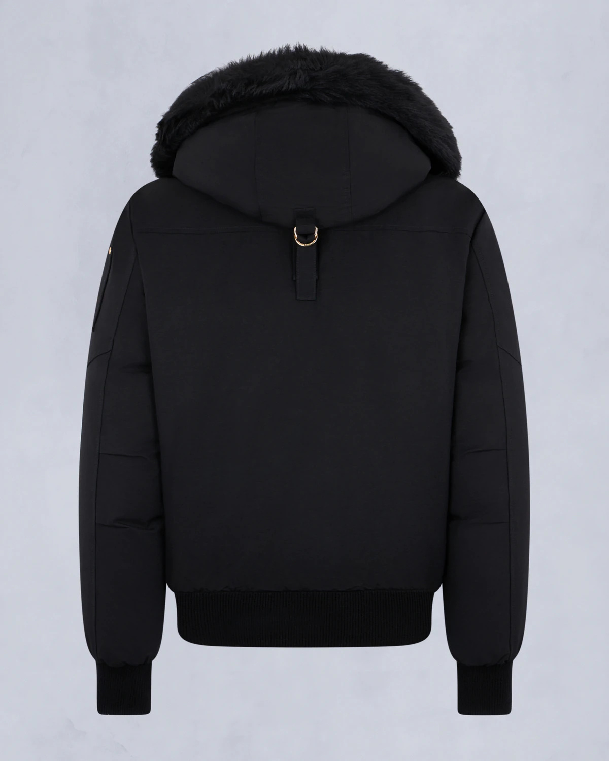 Moose Knuckles Versatile Bomber Jacket Removable Hood In Black