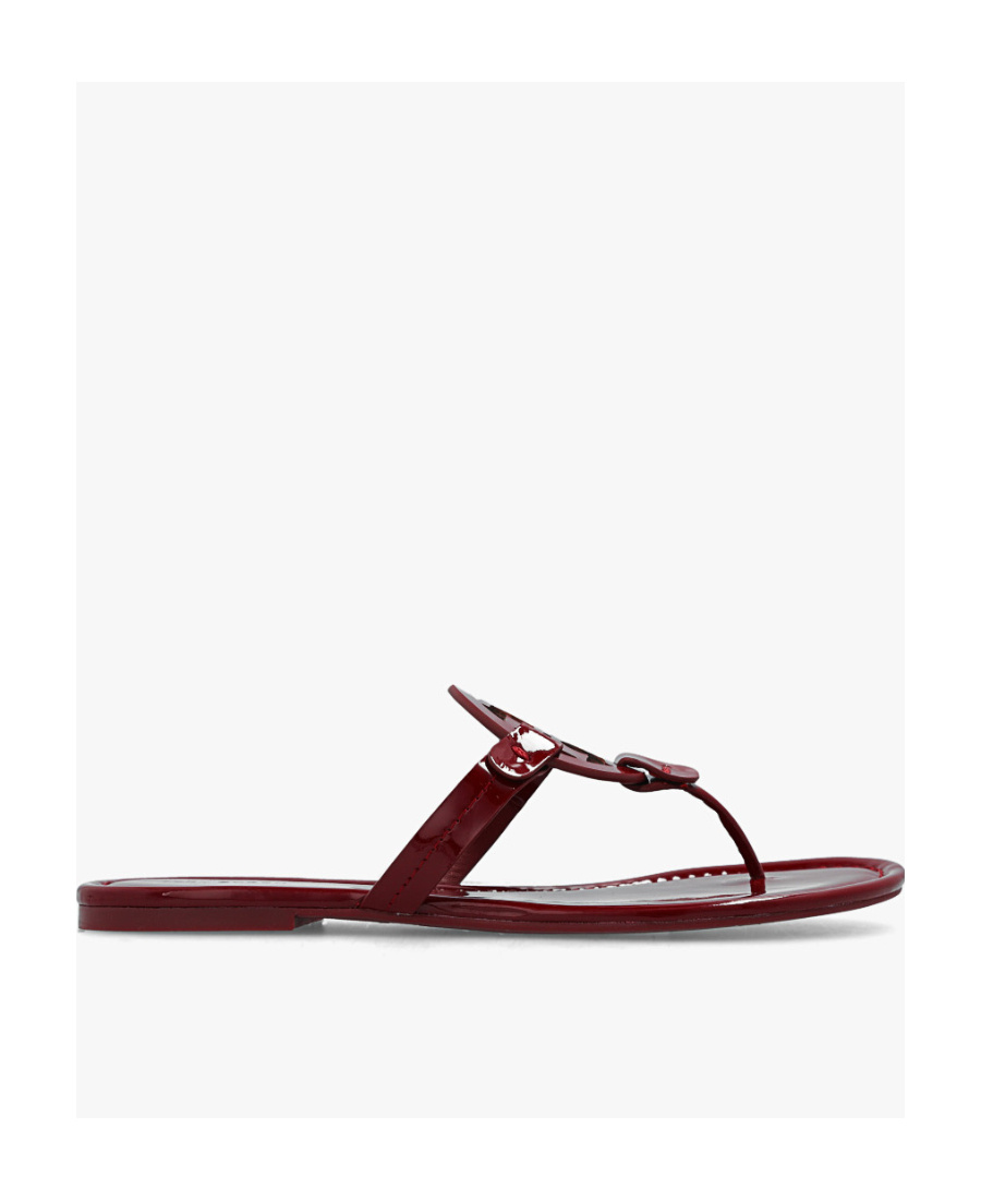 Tory Burch Miller Logo-plaque Sandals In Red