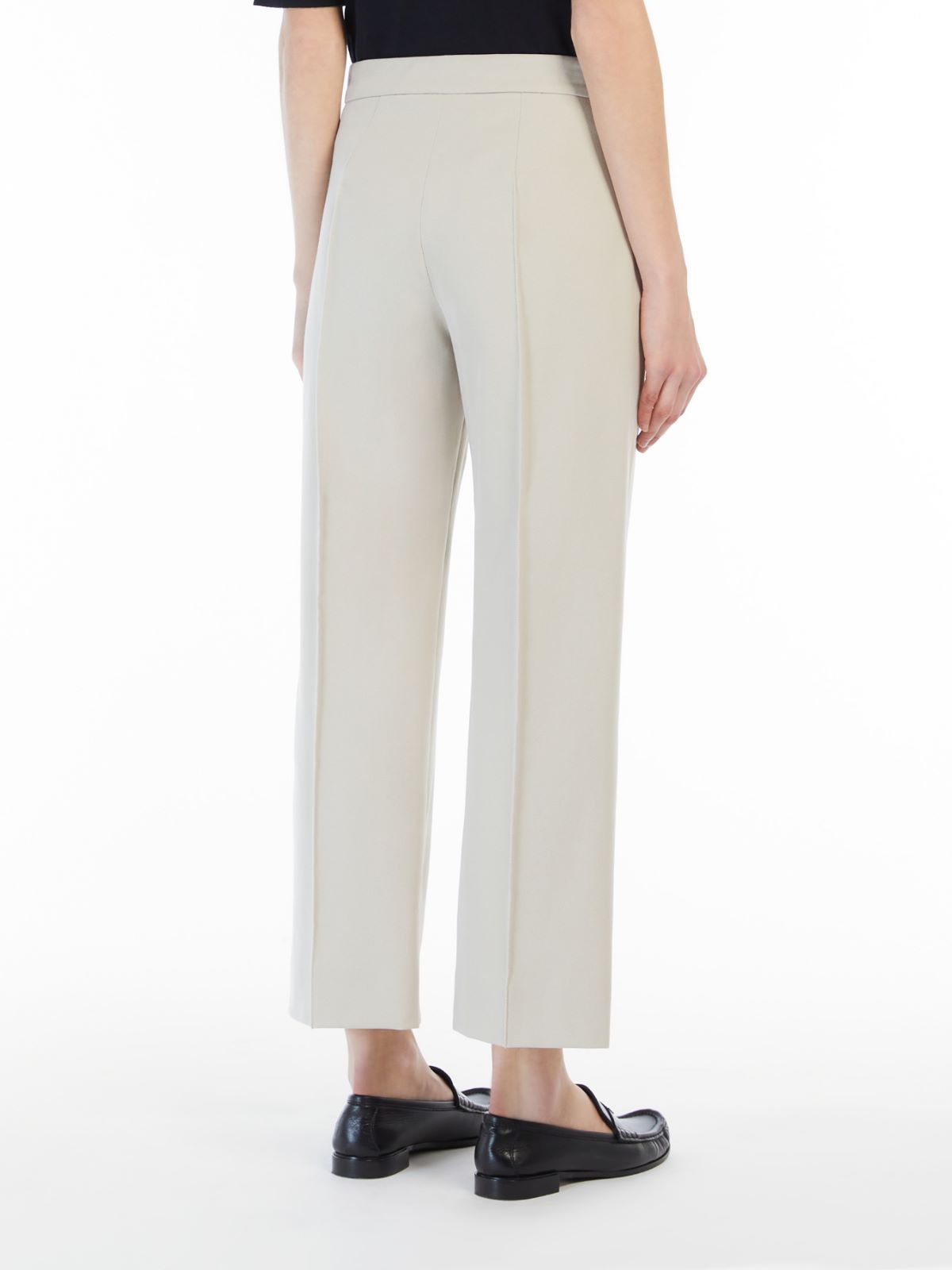 Max Mara Straight Casual Pants In White