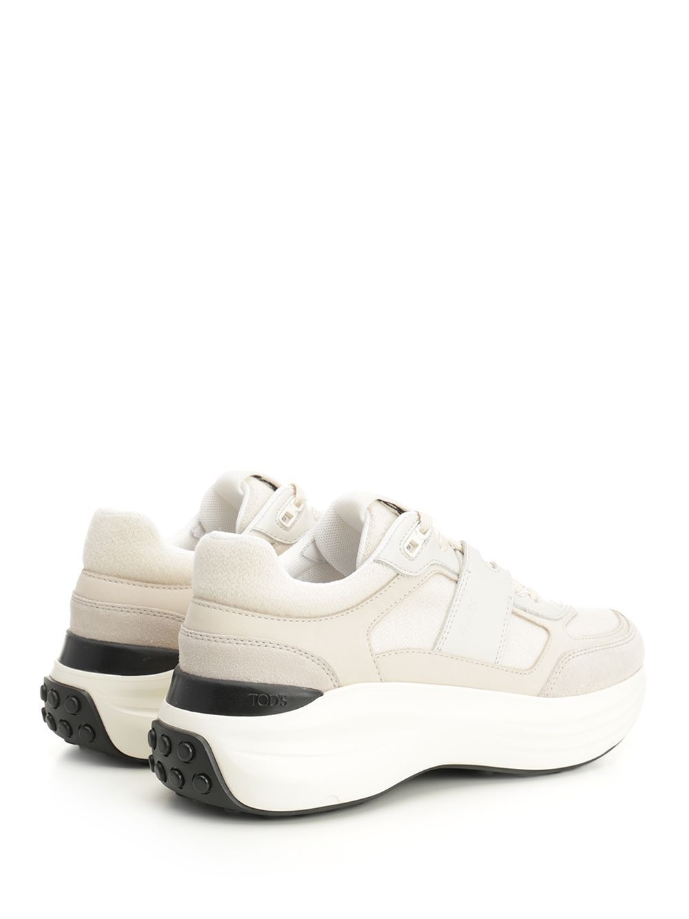 Tod's Sportiva 81l Allacciata Tec In White