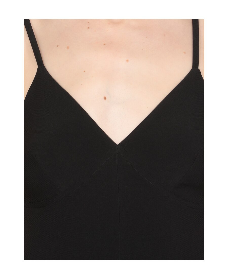 Shop Norma Kamali Plunging V-neck Jumpsuit In Black