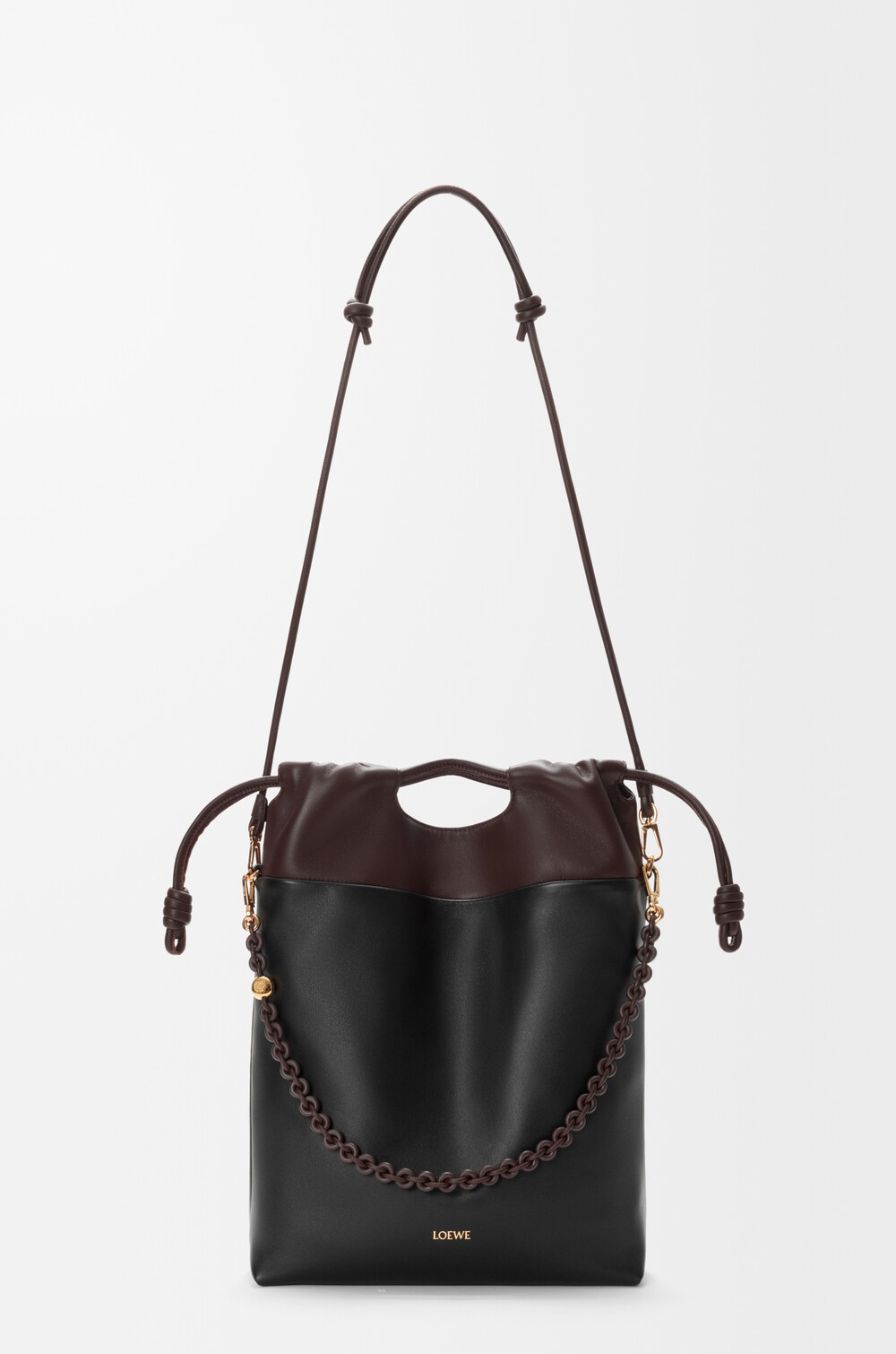 Loewe Flamenco Purse Tote In Mellow Nappa Lambskin In Black