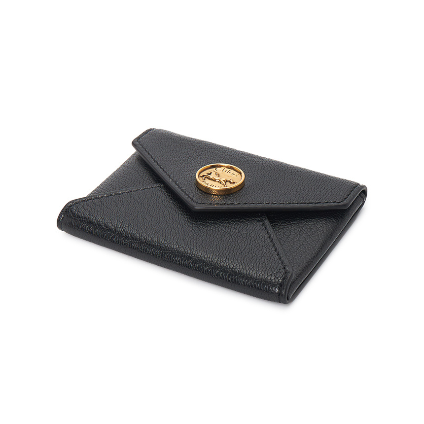 Chloé Logo Card Holder In Black