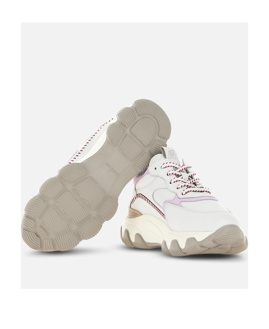Hogan Hyperactive Lace-up Sneakers In White