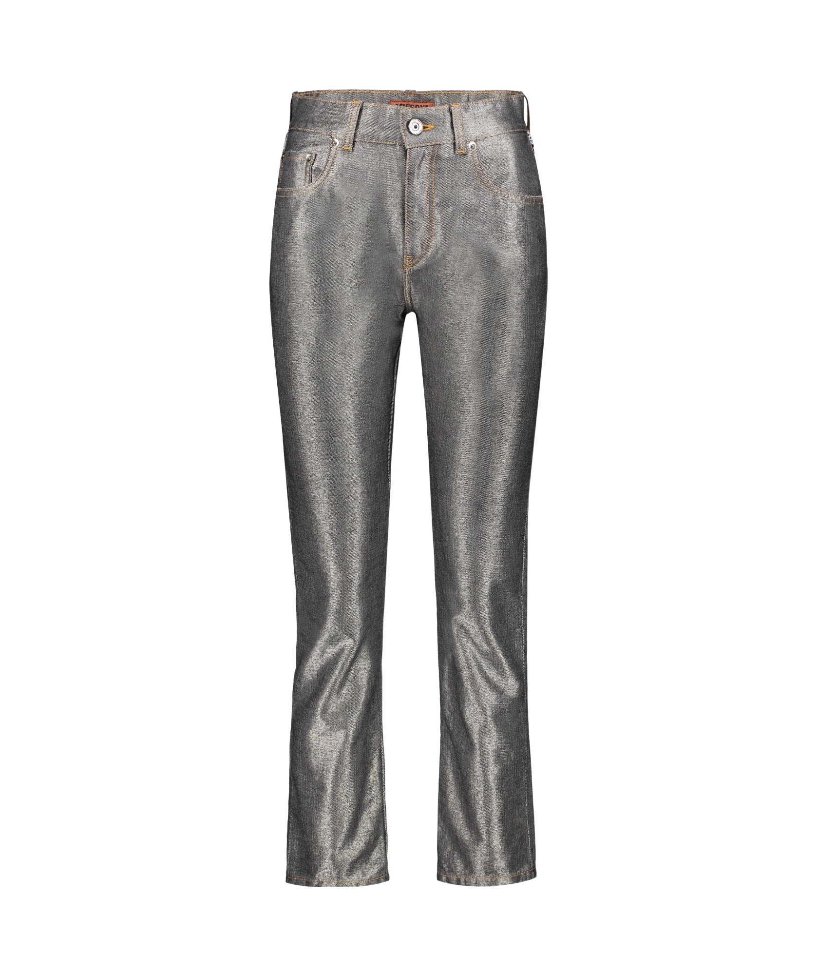 Missoni Metallic Straight-leg Jeans In Gray