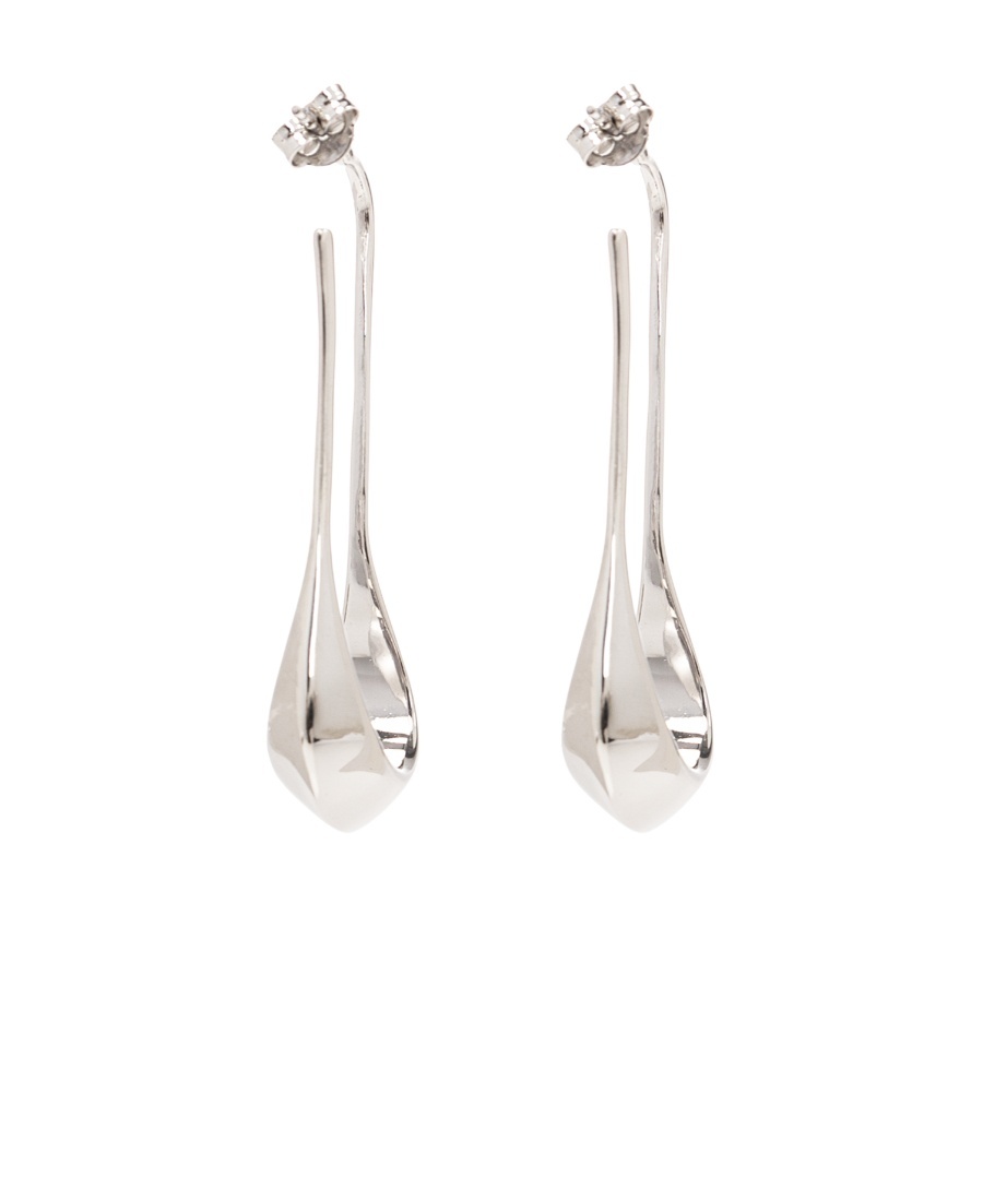 Lemaire Polished Drop Earrings In White