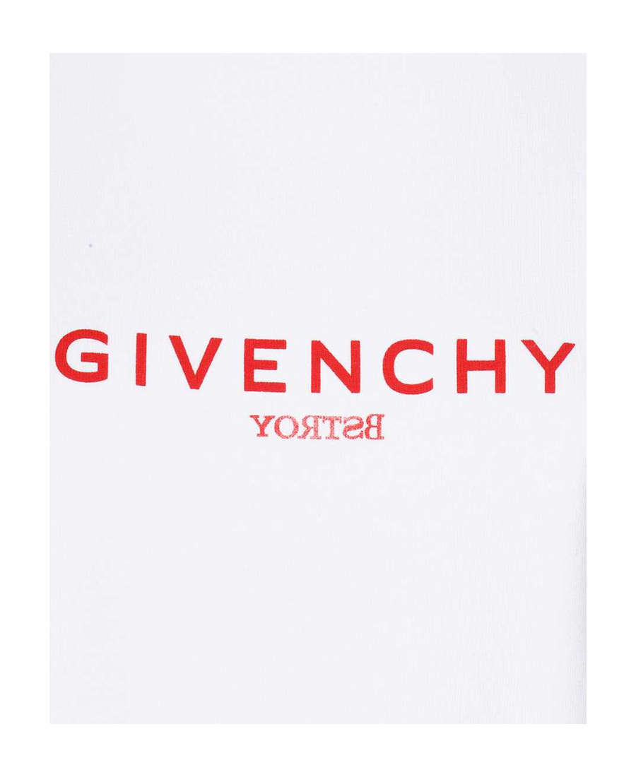 Givenchy Logo-embroidered Cropped Sweatshirt In White
