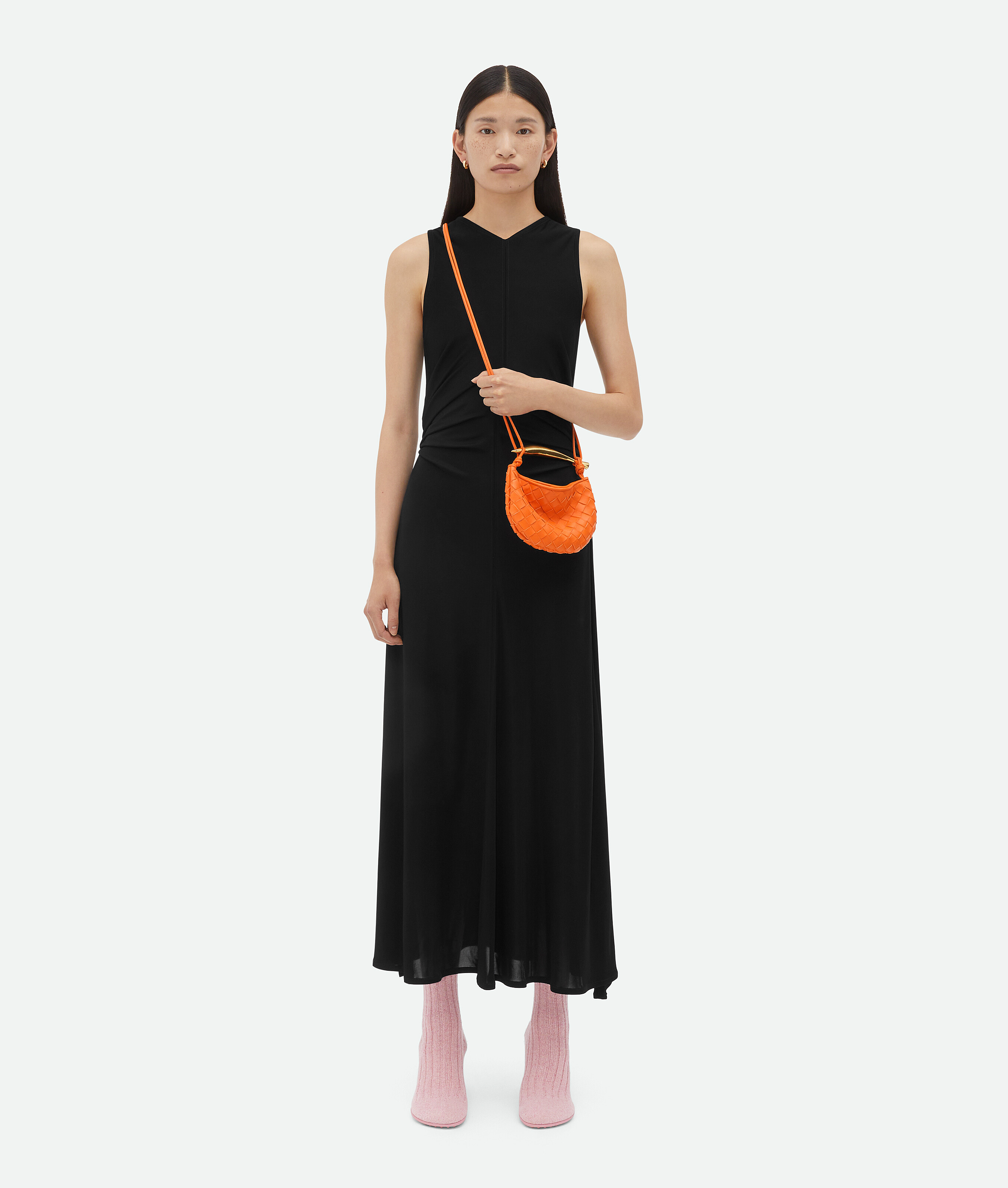 Bottega Veneta Mini Sardine Crossbody Bag In Orange