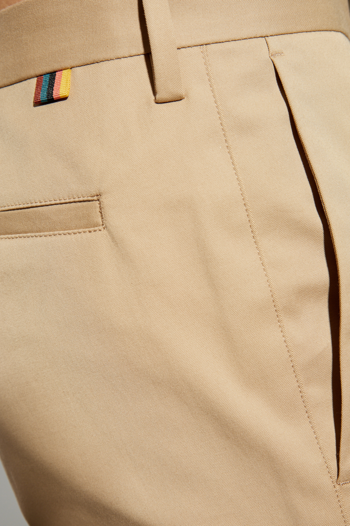Paul Smith Tailored Men's Trousers Cuffed Hem In Nude