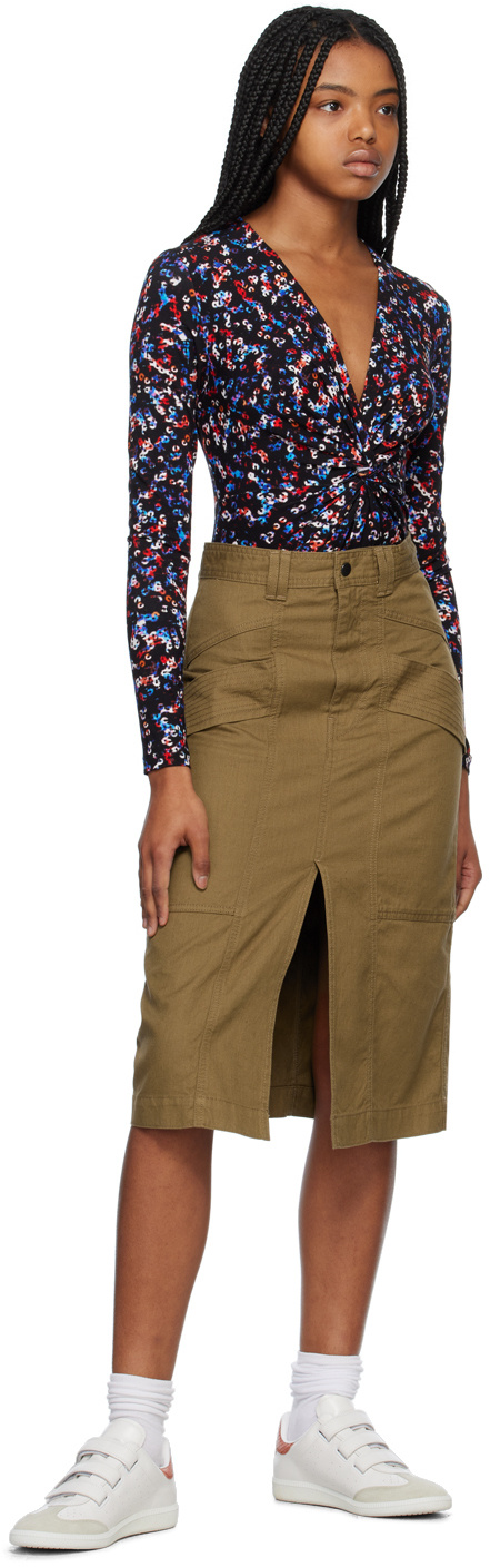 Isabel Marant Étoile Prime Medium Length Skirt In Brown