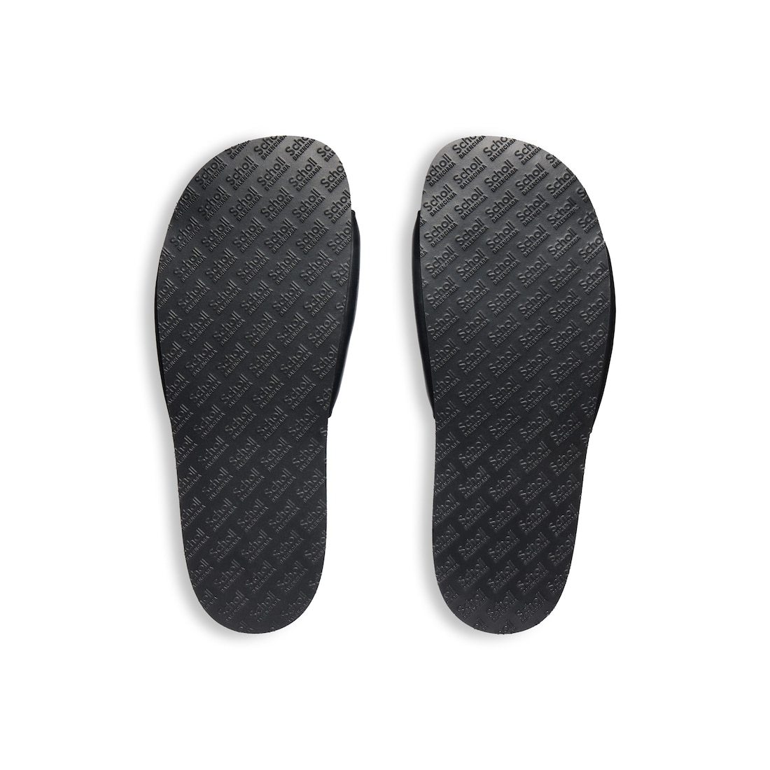 Balenciaga Men's I Scholl Flat Sandal In Black In Black
