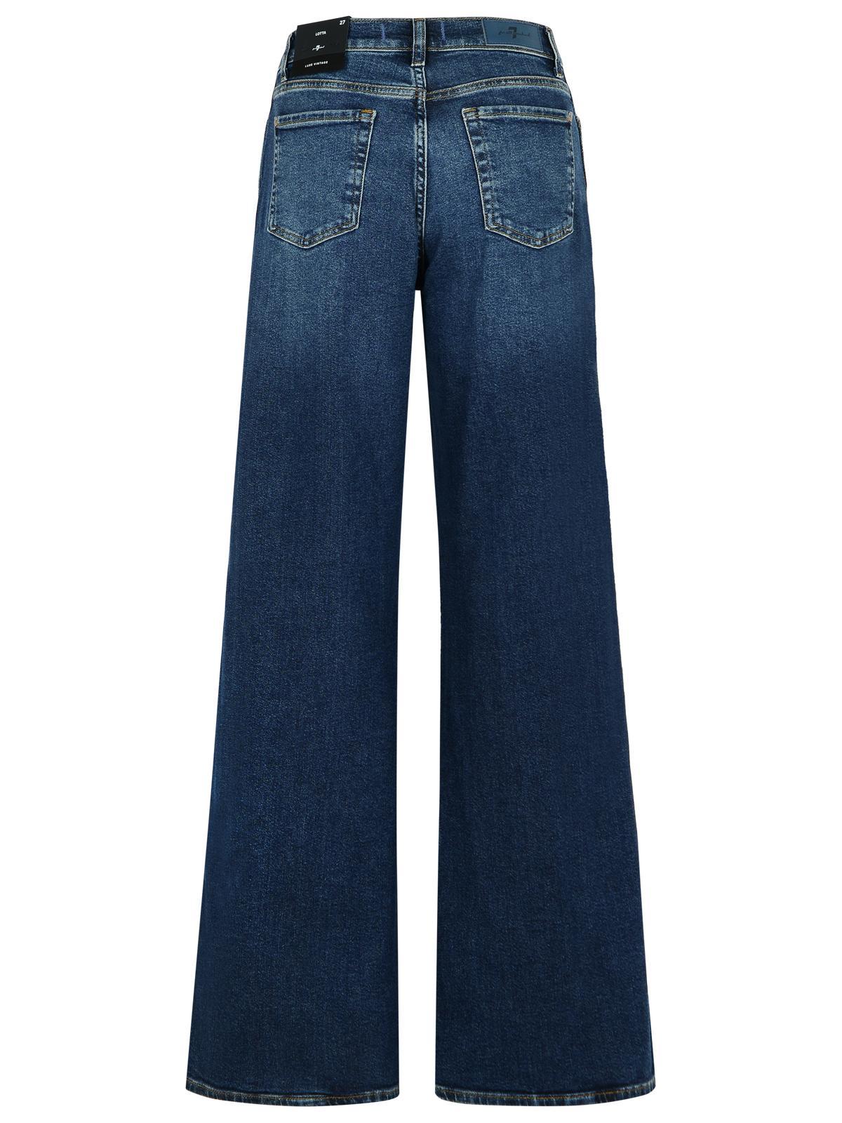 7 For All Mankind Stretch-cotton Jeans In Blue