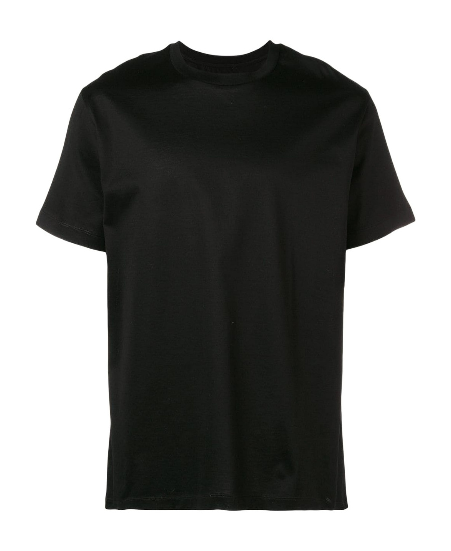 Les Hommes Rear Print T-shirt In Black