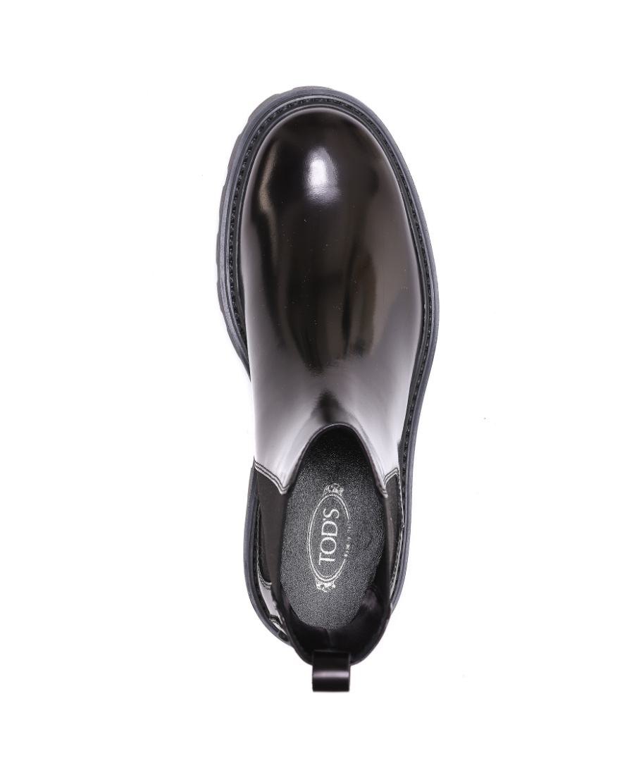 Tod's Polished Leather Ankle Boots In Multi