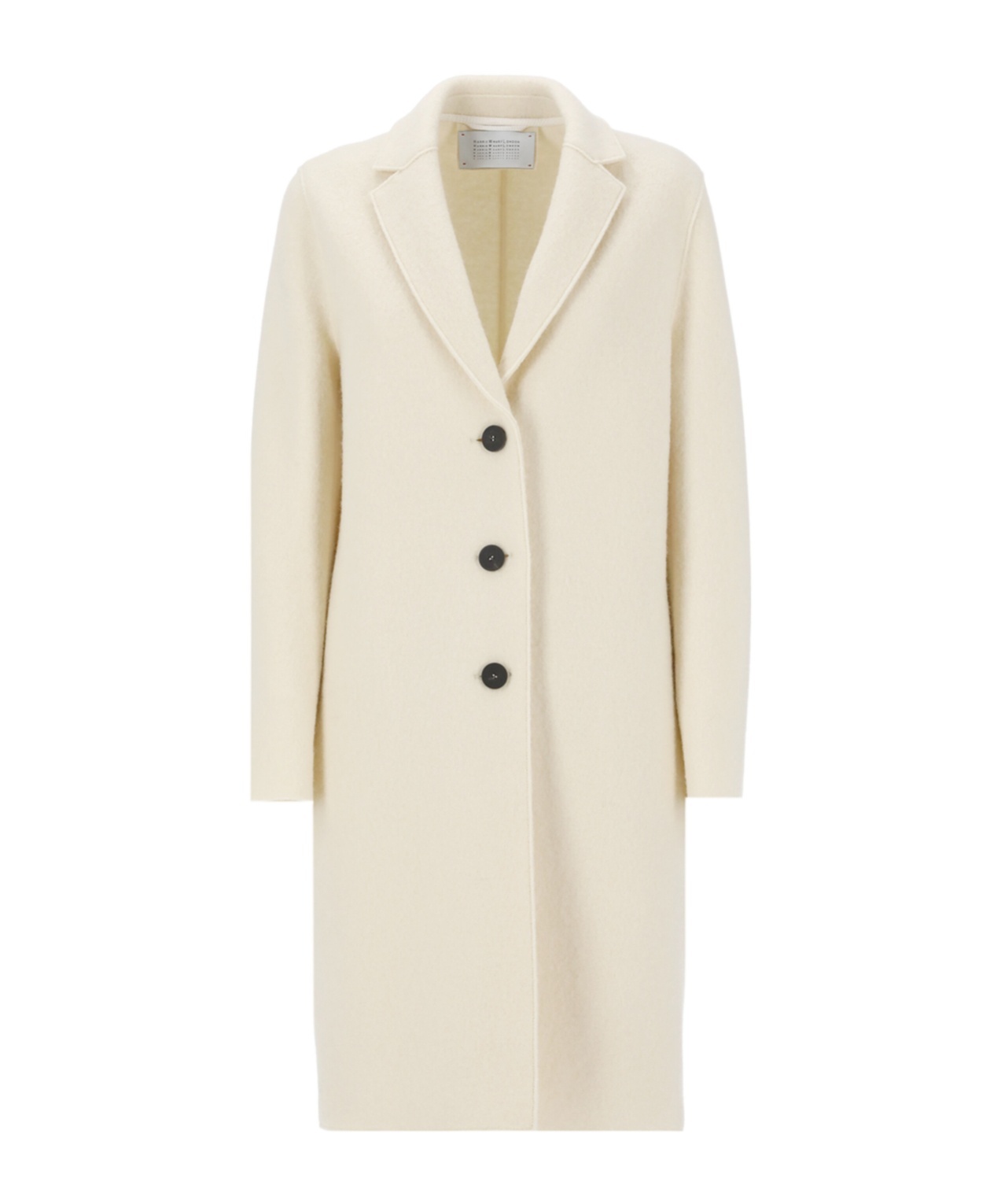 Harris Wharf London Wool Single-breasted Coat In White