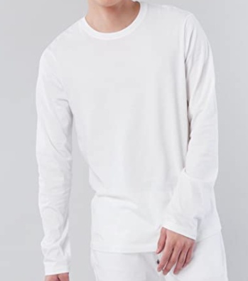 Armani Exchange Round Collar And Long-sleeved T-shirt In White