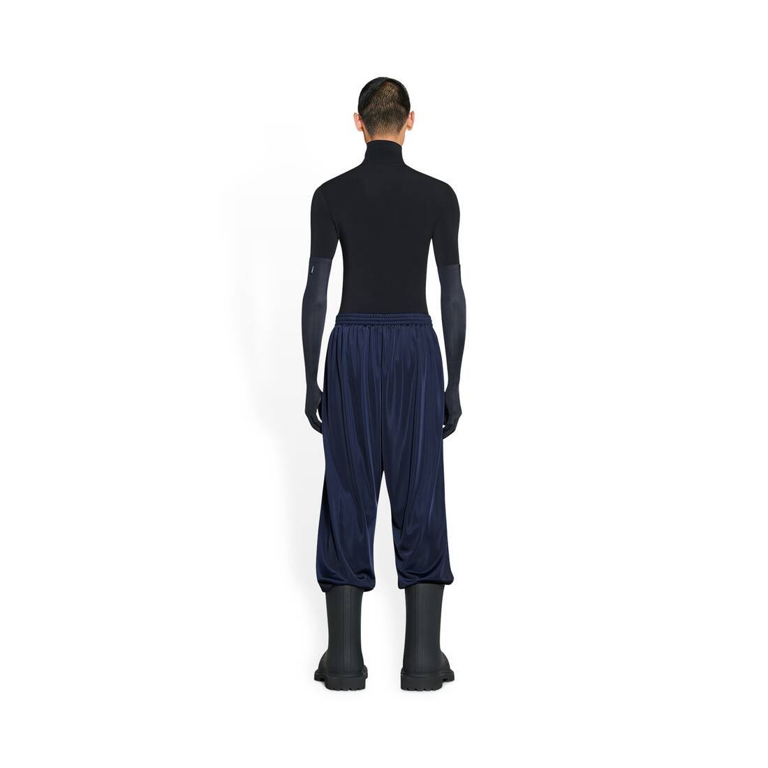 Balenciaga Drop-crotch Trousers In Blue