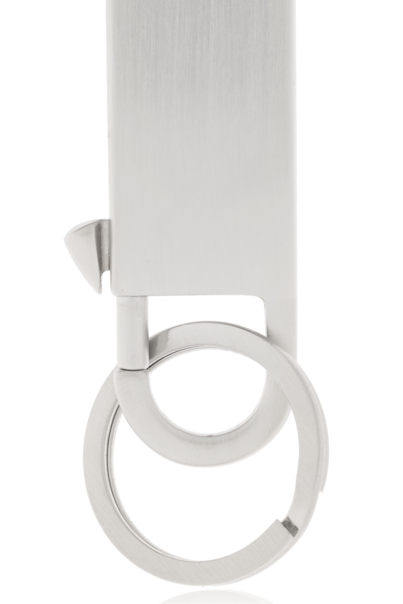 Rick Owens Gemini Logo-debossed Keyring In White