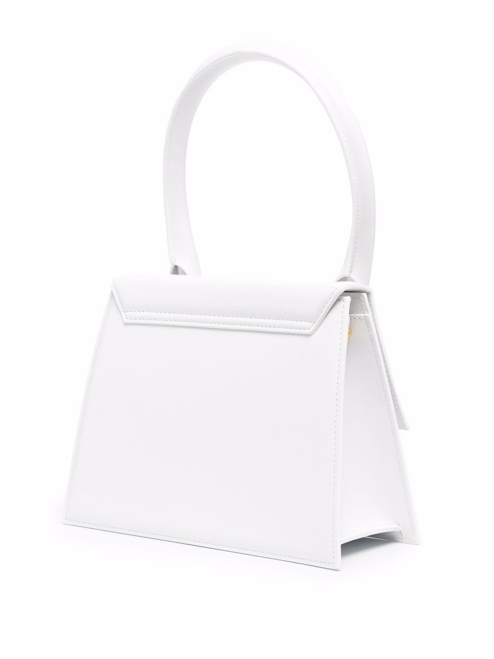 Shop Jacquemus Le Grand Chiquito Leather Tote Bag In White