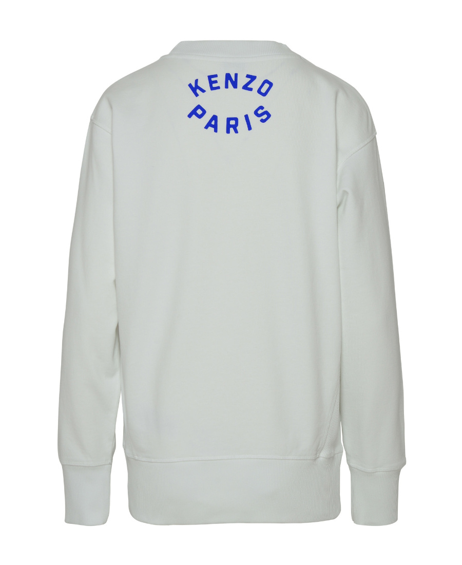 Kenzo Logo-print Cotton Sweatshirt In White
