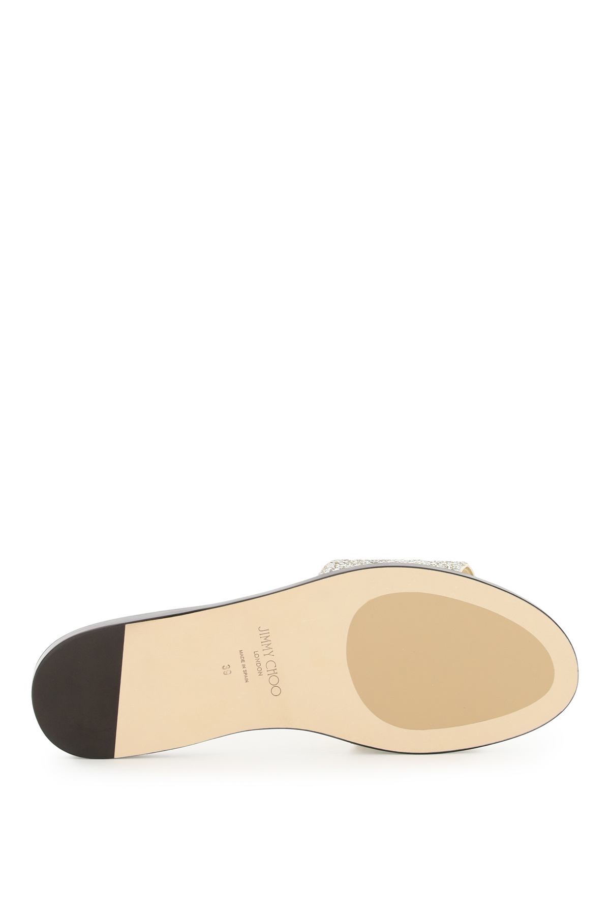 Jimmy Choo Logo Flip-flops In White