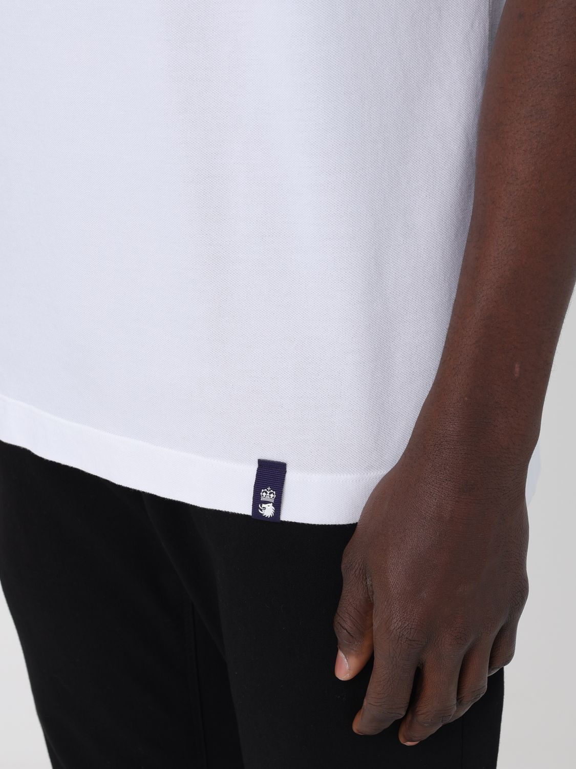 Drumohr Short Sleeve Polo In White