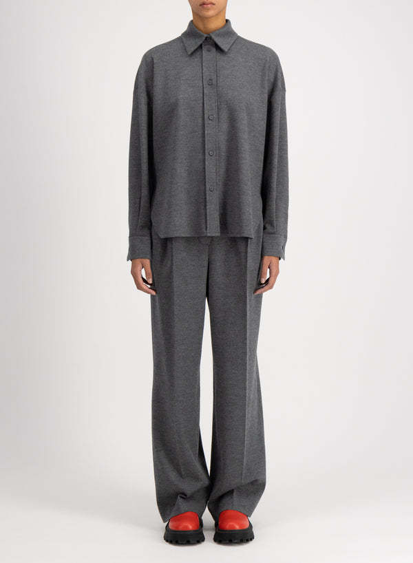 Harris Wharf London Wool Sweater In Gray