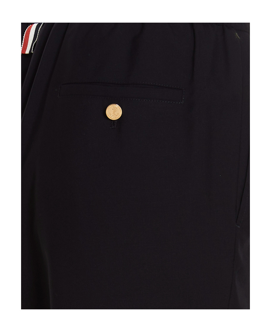 Thom Browne 4-bar Stripe Tailored Trousers In Black